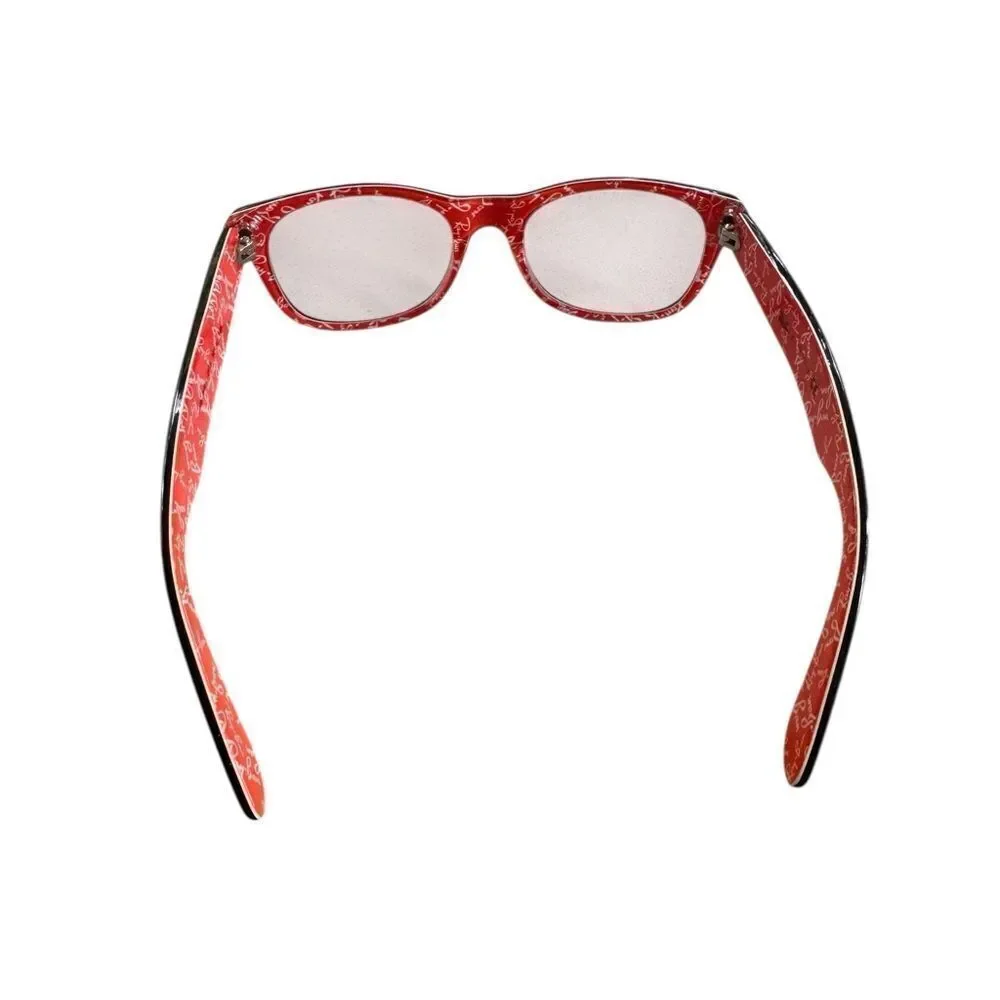Ray-Ban Eyeglasses Frames RB5184 2479 Black Orange Round Full Rim with case